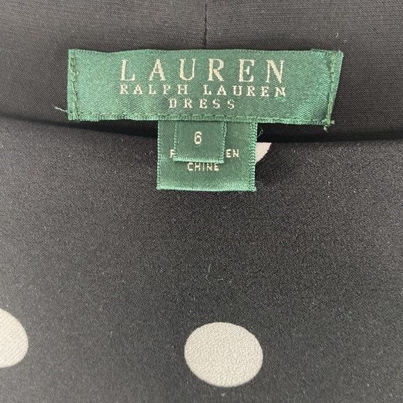 Lauren Ralph Lauren Black & White Dress, Size 8 - Picture 4 of 5